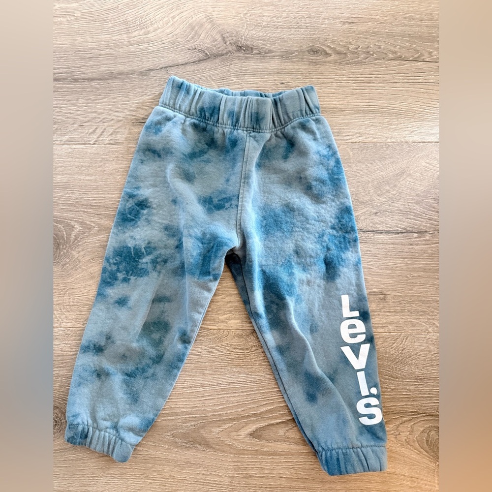 Levi's Kids Blue Tie-Dye Joggers with Logo